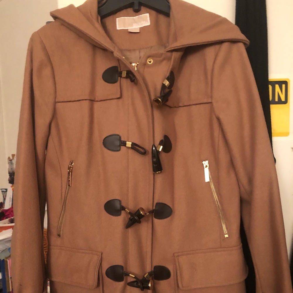 Wool Michael Kors Camel Coat